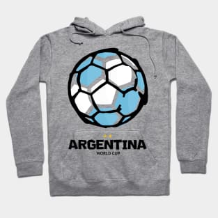 Argentina Football Country Flag Hoodie